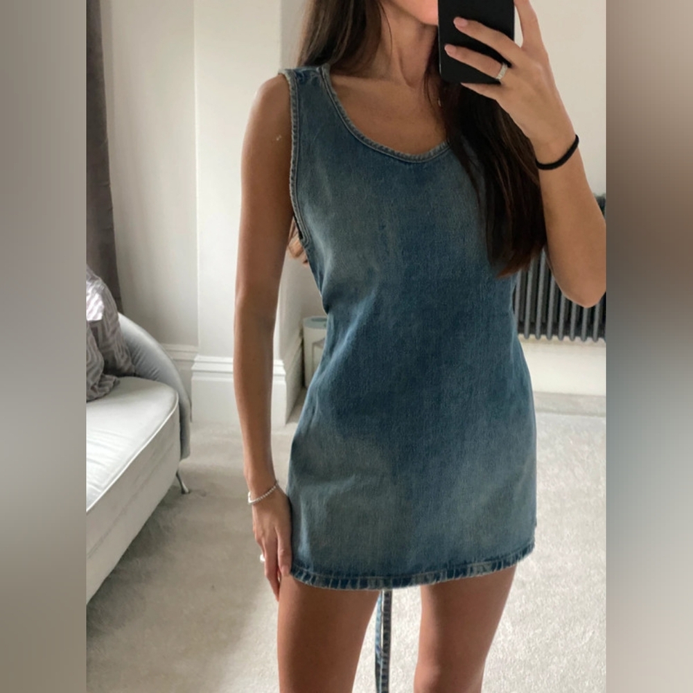 Zara denim mini dress